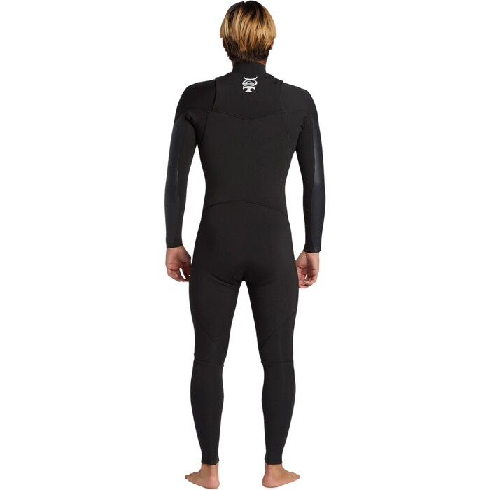 2024 Quiksilver Hombres Mercury 4/3mm Chest Zip Neopreno AQYW103116 - Black